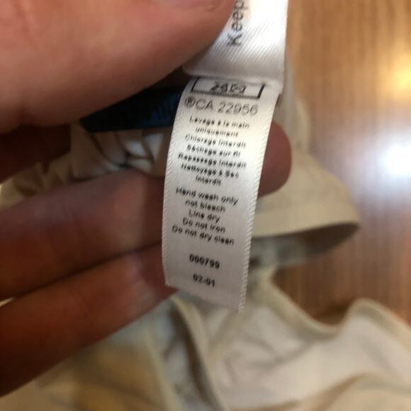 Maison Lejaby Paris One-Piece XS Clous Cream Beige Plunging V Neck NWT's $250 - Picture 12 of 12